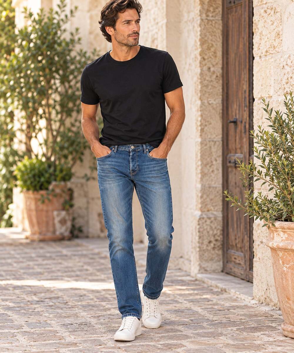 ALLSAINTS Cigarette Jeans Mens 33 Blue Denim Slim Straight Leg Classic